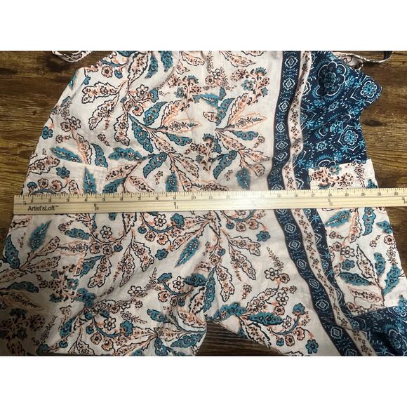 Tysa Romper Womens 0 XS/S Crop Ikat Tie Straps Boho Jumper One Piece Rel… - Picture 11 of 12